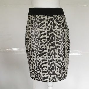 ~THE LIMITED ANIMAL PRINT SEQUINED PENCIL SKIRT~